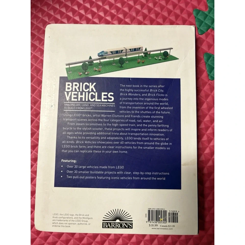 Brick Vehicles Amazing Air Land Sea Machines How to Build For‎ LEGO Book